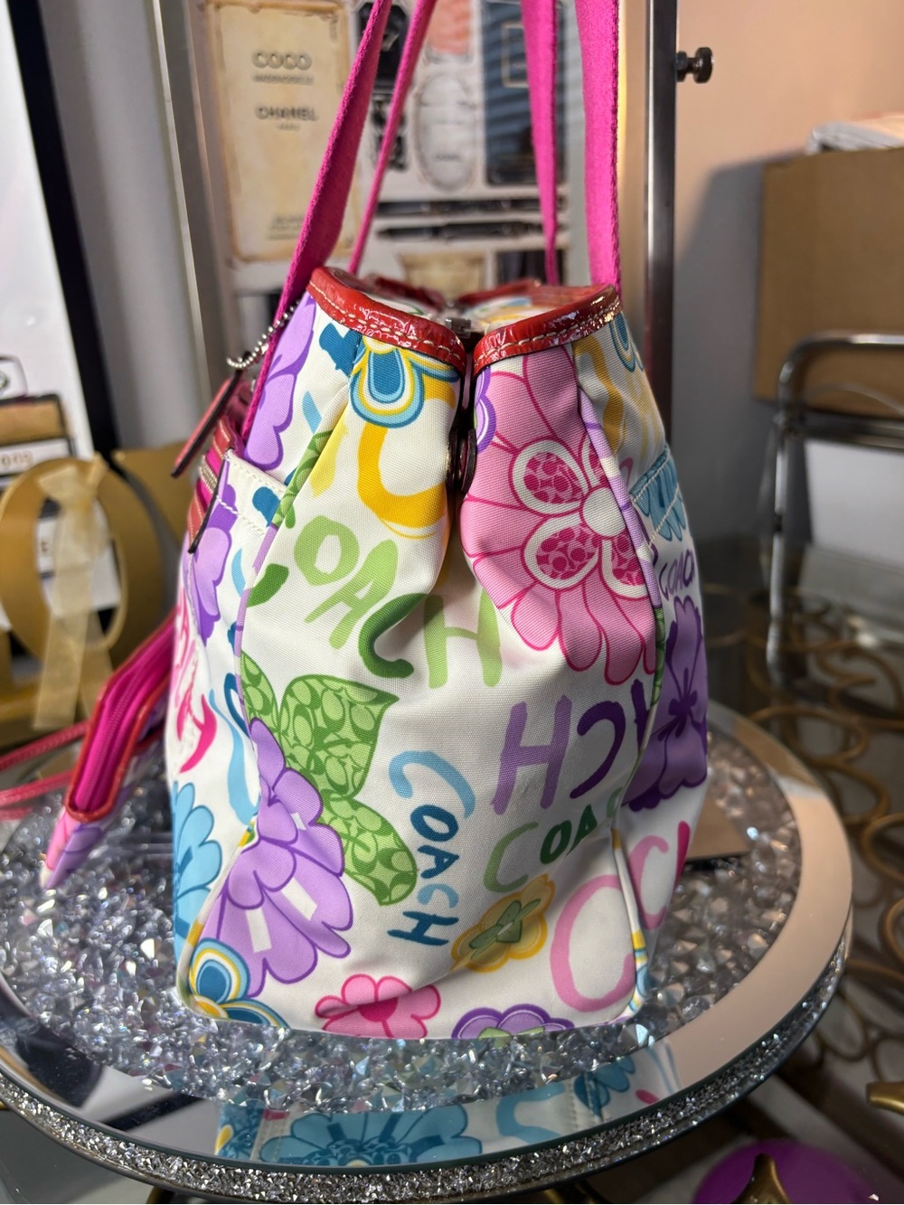 Coach 2010 y2k poppy Daisy Graffiti Floral set EUC - Picture 7 of 16